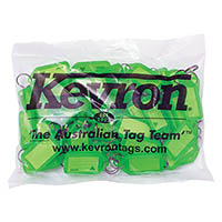 kevron id5 keytags lime bag 50