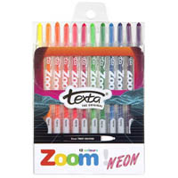 texta zoom twist crayon neon pack 12