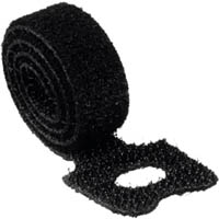 durable cavoline self grip cable management tie 200 x 10mm black pack 5