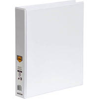 marbig clearview insert ring binder 2d 38mm a4 white