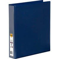 marbig clearview insert ring binder 4d 38mm a4 blue