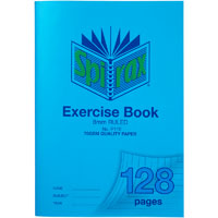spirax p110 exercise book 8mm ruled 70gsm 128 page a4 blue