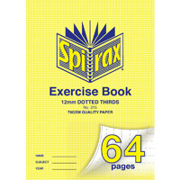 spirax 215 exercise book 12mm ruled 70gsm 64 page a4