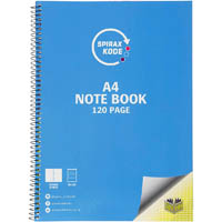 spirax 957 kode notebook 7mm ruled side open 120 page a4