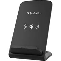 verbatim wireless charger stand 10w grey