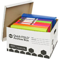 marbig quickfold archive box 420 x 320 x 260mm