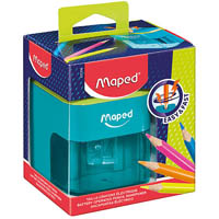 maped auto pencil sharpener battery operated blue