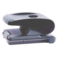 marbig medium 2 hole punch black