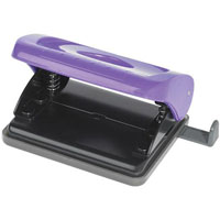 marbig plastic 2 hole punch 20 sheet assorted
