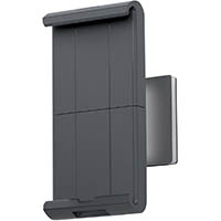 durable tablet holder wall mount black/silver