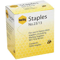 marbig staples heavy duty 23/13 box 5000