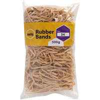 marbig rubber bands size 34 500g