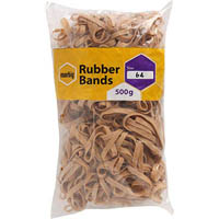 marbig rubber bands size 64 500g