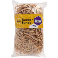 marbig rubber bands size 65 500g
