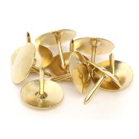 marbig drawing pins brass pack 100