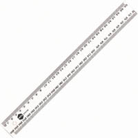 marbig ruler metric 300mm clear hangsell