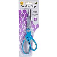 marbig comfort grip scissors 182mm blue