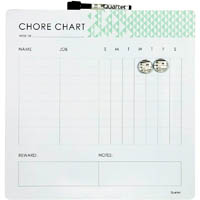 quartet chore chart 350 x 350mm white srt