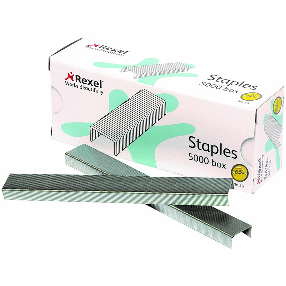 REXEL STAPLES NO.56 26/6 BOX 5000 |  | 7000392