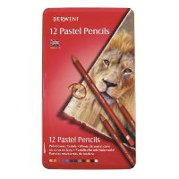 derwent pastel pencil assorted tin 12