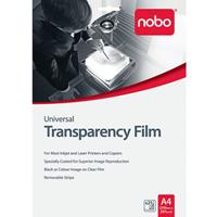 nobo universal ohp transparency film 100 micron a4 box 25