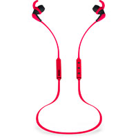 moki hybrid bluetooth earphones red