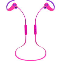 moki octane sports bluetooth earphones pink/purple