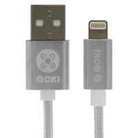 moki syncharge cable usb-a to lightning 3m silver