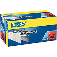 rapid extra high performance super strong staples 24/8 box 5000