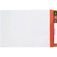 avery 42433 lateral file with dark orange tab mylar foolscap white box 100