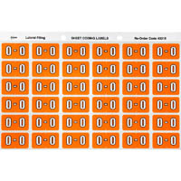 avery 43315 lateral file label side tab colour code o 25 x 38mm orange pack 180