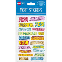 avery 698001 merit stickers comic pack 80