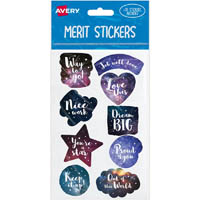 avery 698003 merit stickers cosmos pack 36
