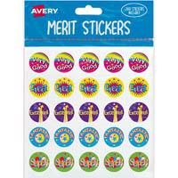 avery 698007 merit stickers captions 1 pack 300