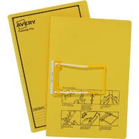 avery 84442 tubeclip file foolscap yellow