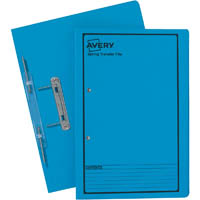 avery 86824 spring transfer file foolscap blue