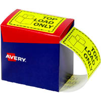 avery 932617 message label top load only 75 x 99.6mm fluoro yellow pack 750
