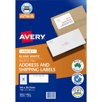 avery 936106 j8158 address labels inkjet 30up white pack 50
