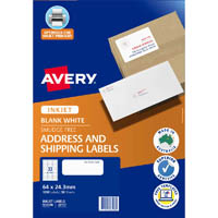 avery 936108 j8157 address labels inkjet 33up white pack 50