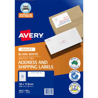 avery 936111 j8156 address labels inkjet 45up white pack 50