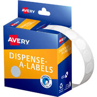 avery 937200 round label dispenser 14mm white box 1200
