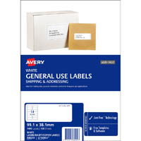 avery 938209 l7163 general use label laser/inkjet 14up white pack 100