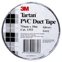 tartan 1352b duct tape pvc 75mm x 30m silver/grey