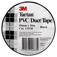 tartan 1352b duct tape pvc 50mm x 30m black