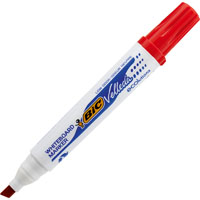 bic velleda ecolutions whiteboard marker chisel red