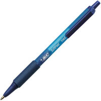 bic softfeel retractable ballpoint pen 1.0mm blue box 12