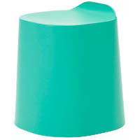 buro peekaboo plastic stool stone green