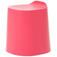 buro peekaboo plastic stool raspberry red