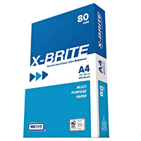 x-brite copy paper 80gsm a4 white pack 500 sheets