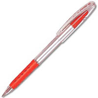 pentel bk101 hyper-g ballpoint pens medium red pack 12